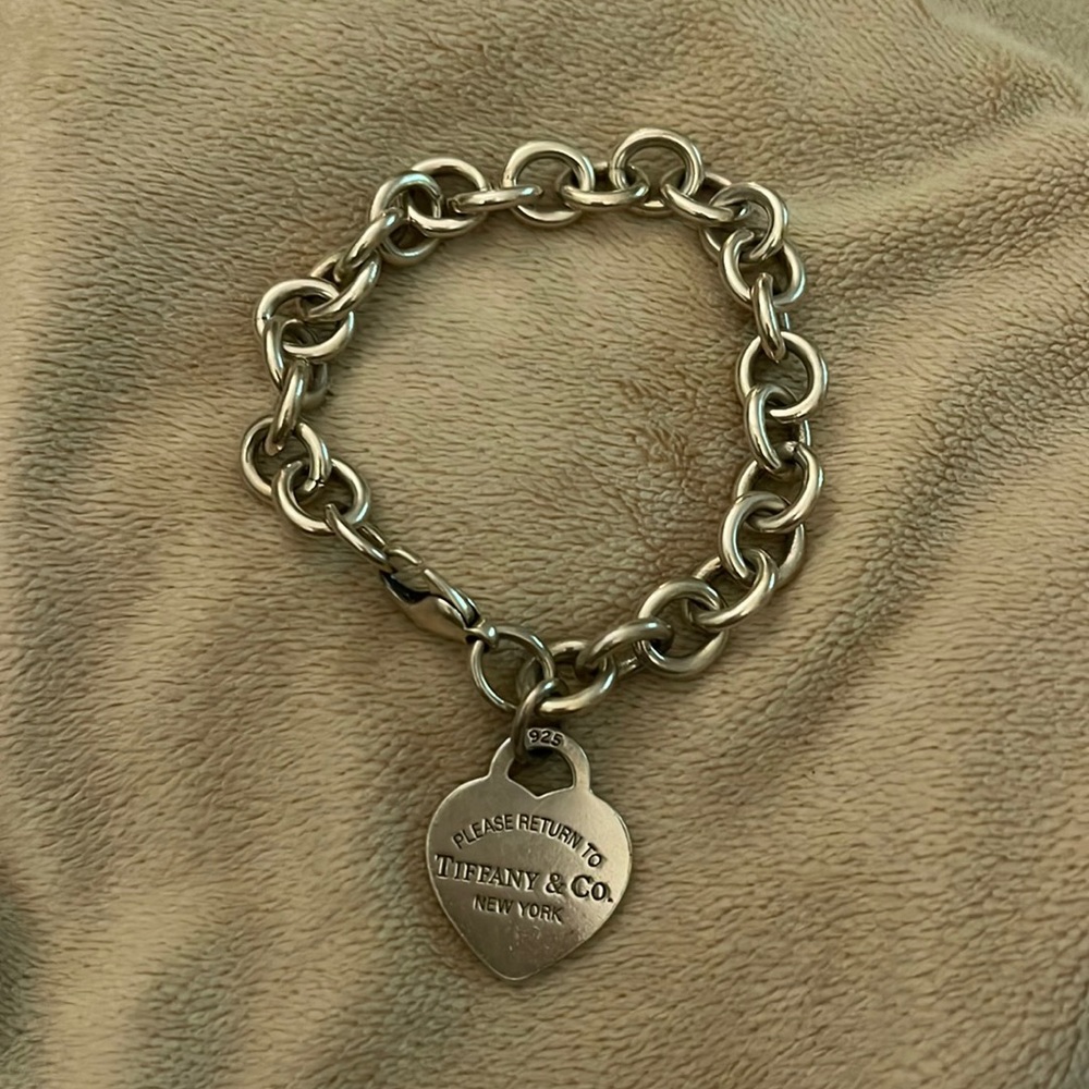 Authentic - Sterling Silver Please Return To Tiffany & Co. Heart Bracelet